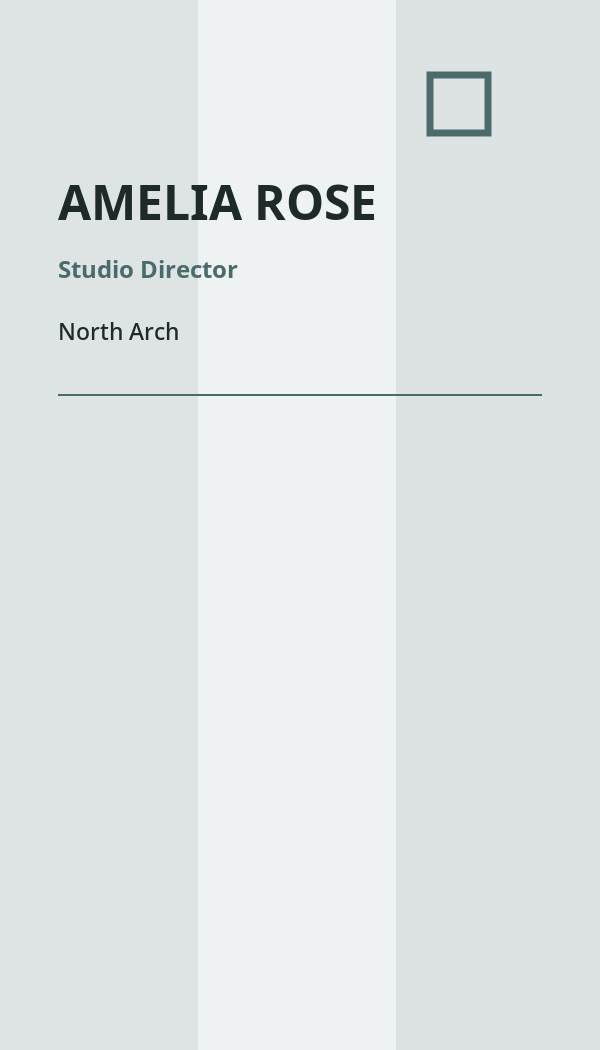 North Arch Architecture business card preview