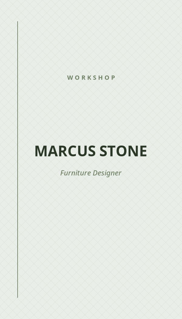 Workshop Artisan & Maker business card preview