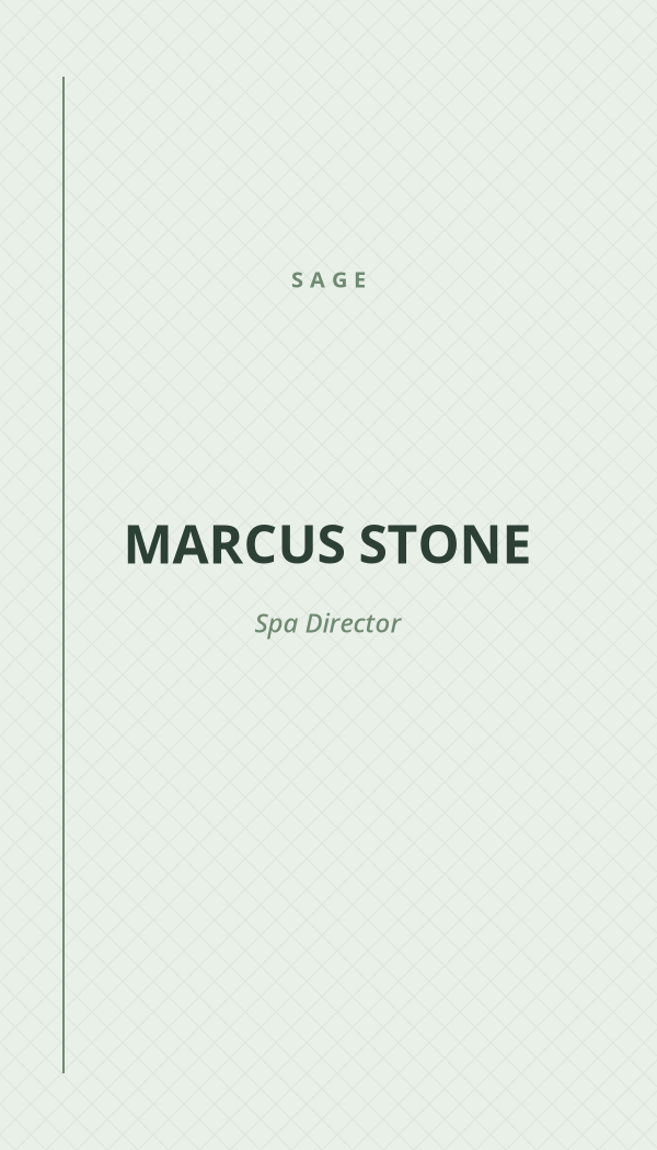 Sage Beauty & Spa business card preview