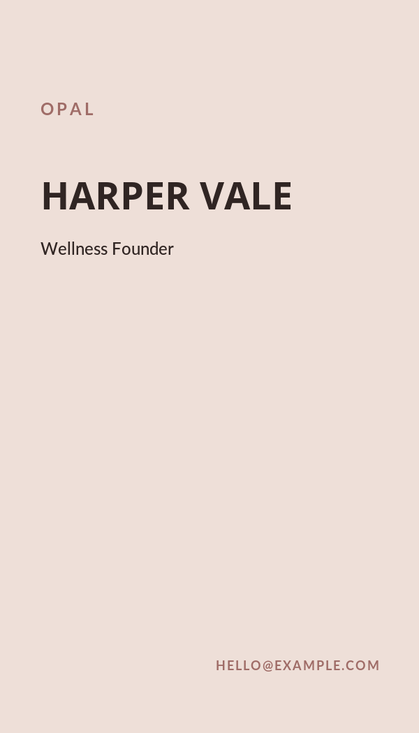Opal Beauty & Spa business card preview