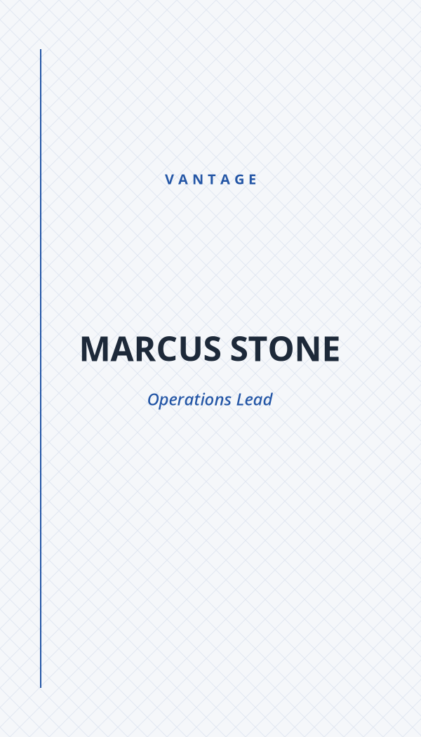 Vantage Business business card preview