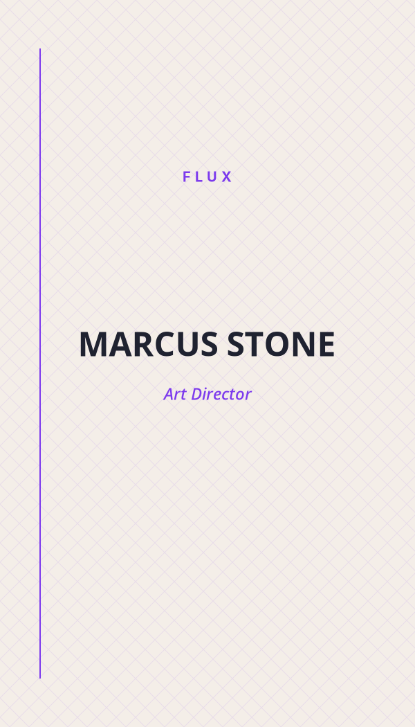 Flux Creative business card preview