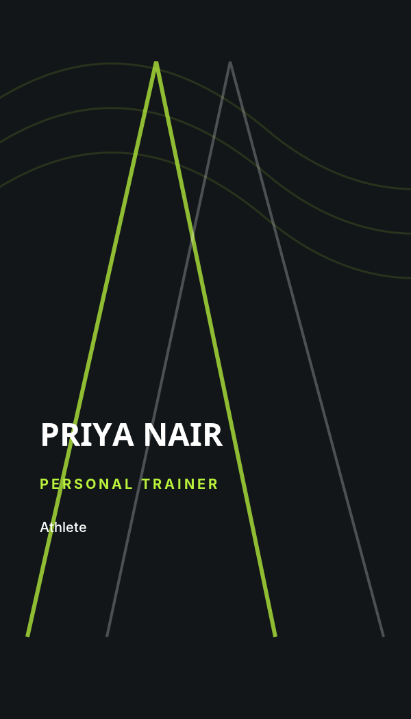 Athlete Fitness business card preview