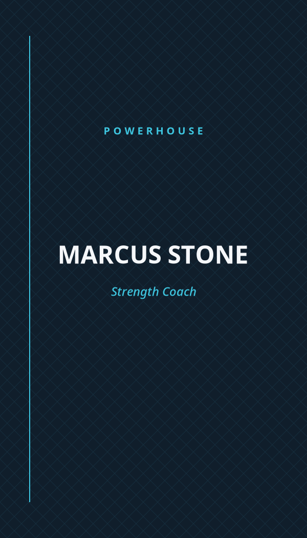 Powerhouse Fitness business card preview