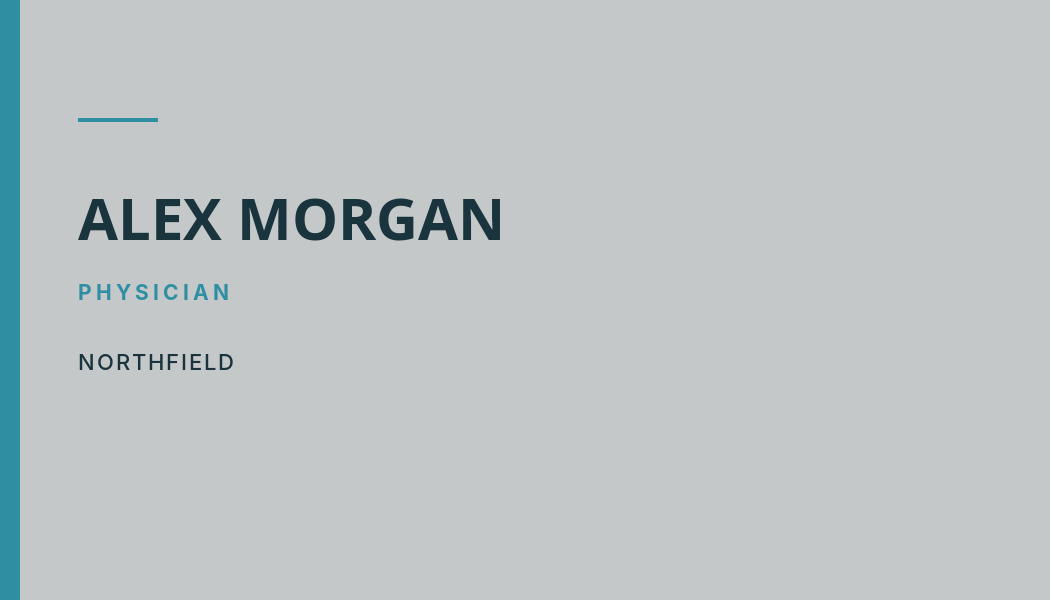 Northfield Healthcare business card preview