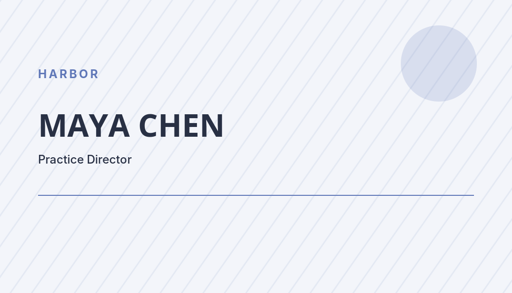 Harbor Healthcare business card preview