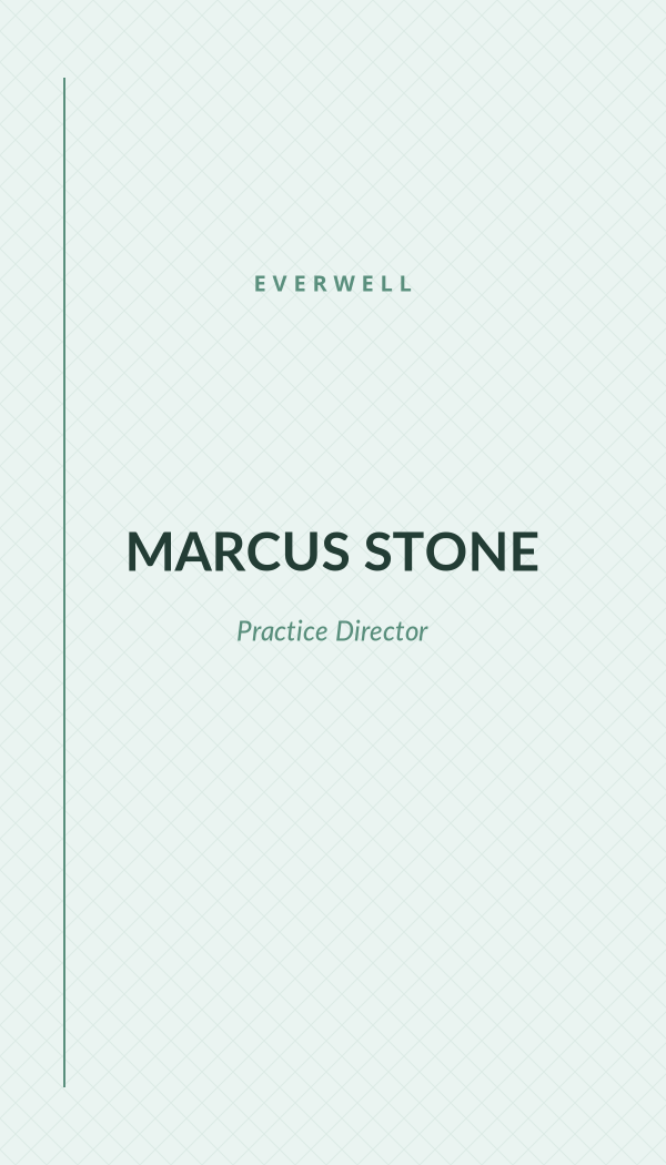 Everwell Healthcare business card preview