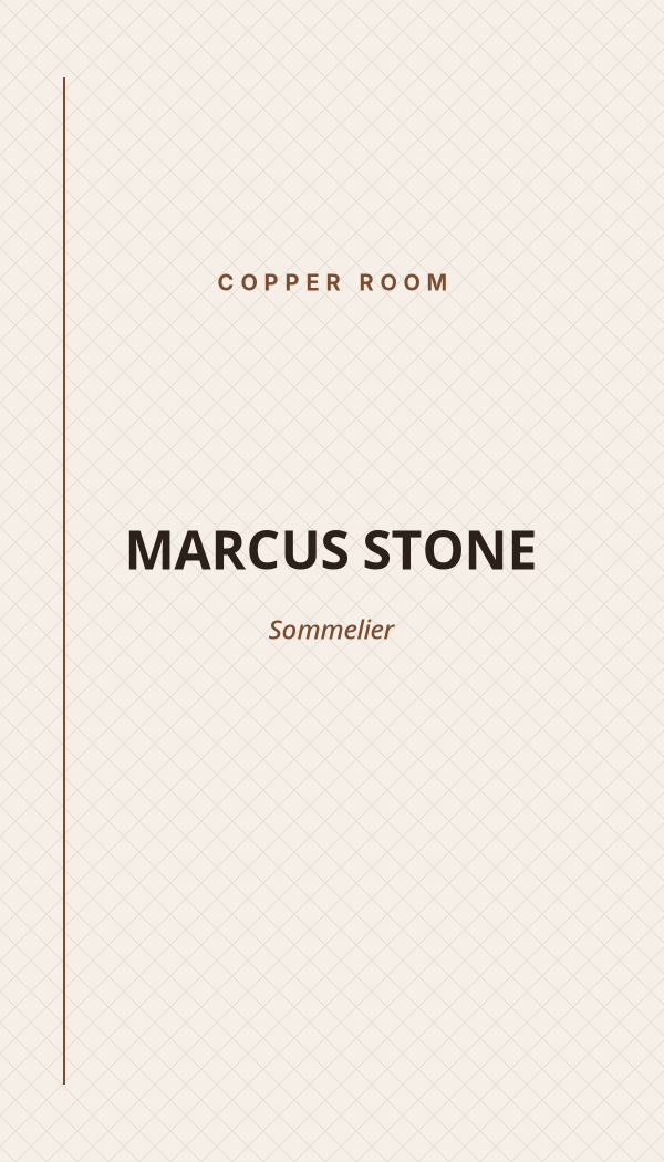 Copper Room Hospitality business card preview