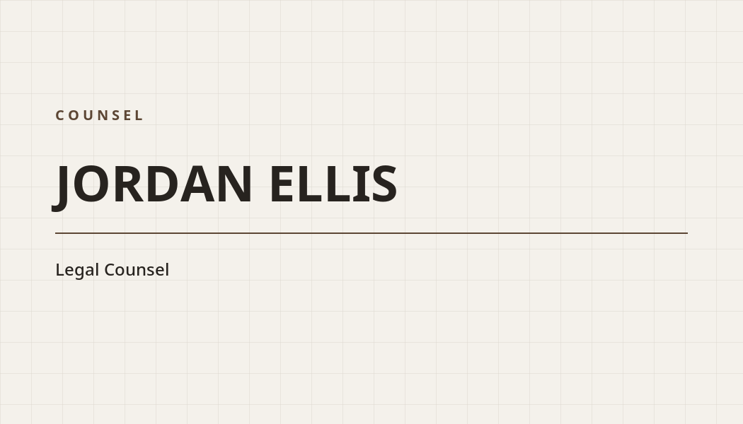 Counsel Legal business card preview