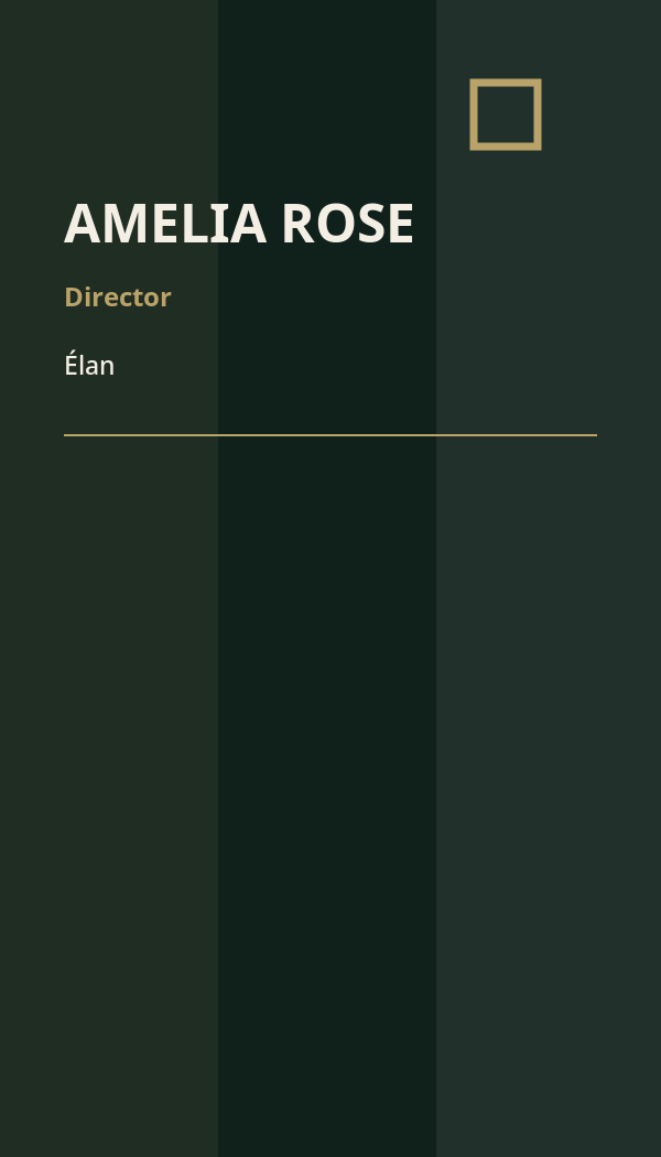 Élan Luxury business card preview