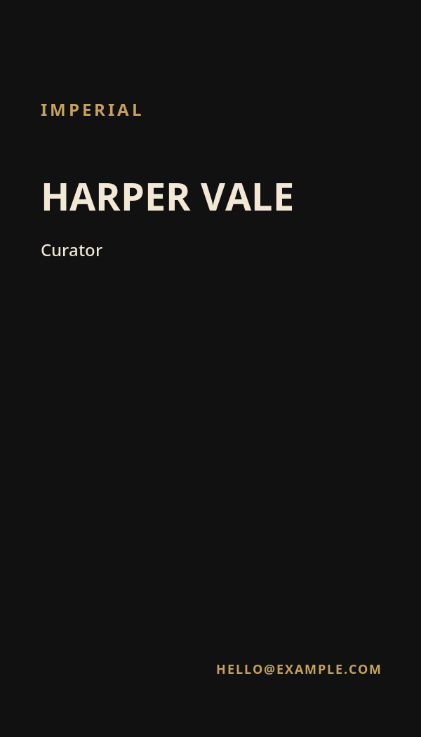 Imperial Luxury business card preview