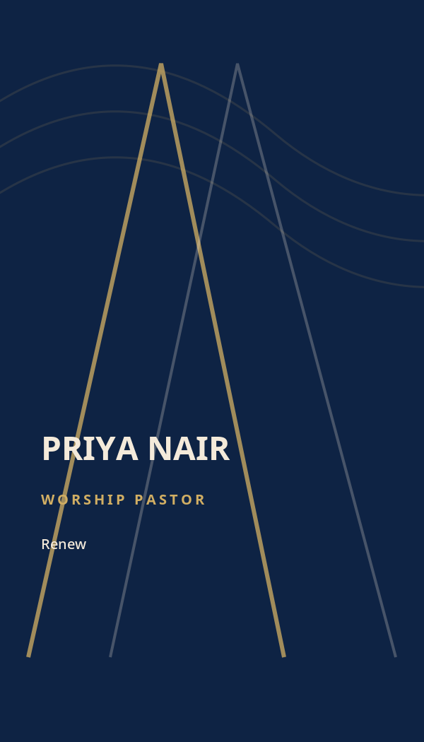 Renew Ministry business card preview