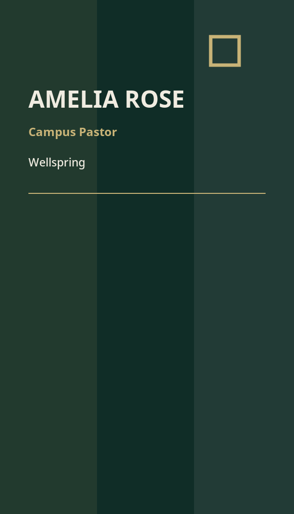 Wellspring Ministry business card preview