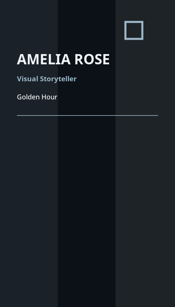 Golden Hour Photography business card preview
