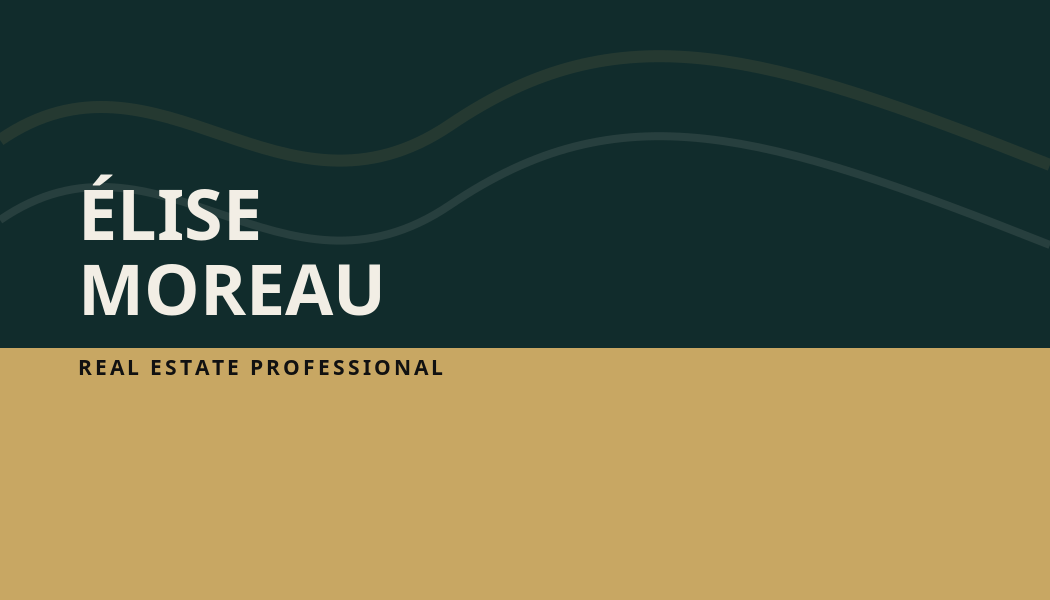 Open House Real Estate business card preview