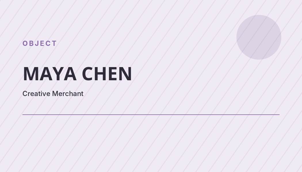 Object Retail business card preview